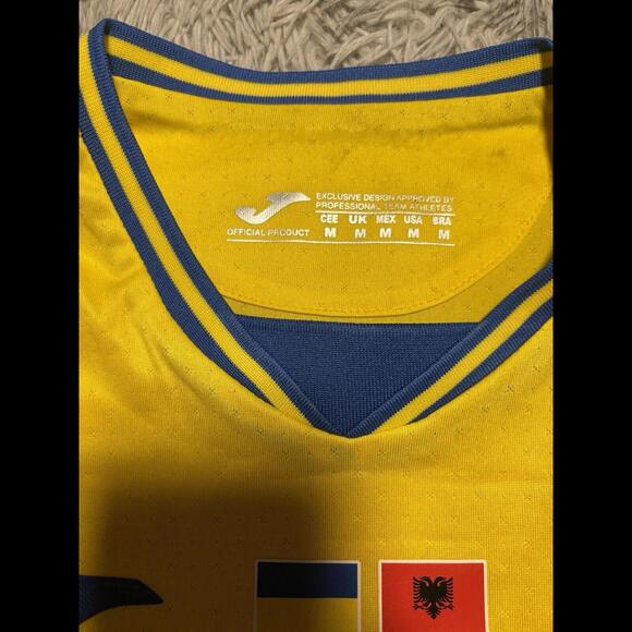 UKRAINE NATIONS LEAGUE 2024 VS ALBANIA MATCH WORN & SIGNED JERSEY KABAIEV #21 - Picture 6 of 9